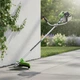 Бензиновая мотокоса с катушкой и ножом 4.1 л.с. Gartner BCG-3014 ширина кошения 44/25.5 см бензокоса триммер бензиновый с плечевым ремнем для кошения газона и сорняков Салатовый - изображение 4