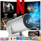 Смарт-проєктор Android 11, Wi-Fi, 720p HD з підтримкою 4K UHD — домашній кінотеатр - зображення 4
