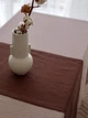 Дорожка из вареного льна Leglo Wine – 40×150 - изображение 1