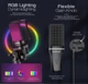 USB мікрофон ZealSound A68 RGB 192kHz/24bit — конденсаторний кардіоїдний для стриму, YouTube, Twitch, PS5, PS4, ПК - зображення 4