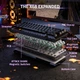 Клавиатура ATTACK SHARK X68 HE Black-Contour Line, 65%, RGB, Outemu Jade White Magnetic, 8KHz, USB-C | Геймерская - изображение 5