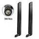 2шт 4G/GSM/WiFi антена 10dBi 2.4/5/5.8 GHz SMA Male (тато) - MIMO комплект для роутерів, модемів і т. п. - зображення 1