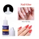 Клей Nail Glue флакон 3 г. водостойкий для накладных ногтей, типс, страз, декора, Прозрачный - изображение 4