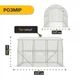 Теплица парник PlantBox (300х200х200 см, 6м2, армированная плёнка UV-4, оцинкованный металл) - изображение 2