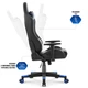 Геймерське крісло Hell's Chair HC-2001 Black Blue - изображение 7