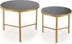 Набір столиків Halmar Fatima Чорний мармур / Золотий 2 шт (5905248129511) - зображення 2