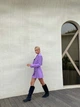 Жіночий костюм Katrin (кроп-піджак + спідниця) Milirud M Лавандовий (459-63-М) - изображение 3