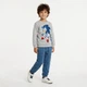 Костюм на каждый день для парня с персонажем Ежи Соником 110 см (5Y) серо/синий - изображение 4