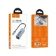 USB HUB (ЮСБ ХАБ) розгалужувач концентратор 4 USB-A 3.0 порти з кабелем 0.2 м Hoco HB1C USB-C to USB-A x4, 5Gbps Metal Grey - зображення 10