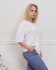 Пижамные штаны Plus Size - синие с луной и звёздами 2XL - изображение 3