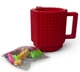 Кухоль-конструктор Build-On Brick Mug для напоїв оригінальний подарунок 350 мл Червоний - зображення 12