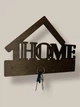 Ключница Home Дом, настенный держатель для ключей, органайзер в прихожую, подарок на новоселье, цвет венге, 270×200 мм - изображение 6