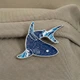 Значок BROCHE брошь бижутерия Море Акула синий BRGV115346 - изображение 4