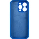 Чохол Silicone Case Full Camera Protective (AA) для Apple iPhone 16 Pro Max (6.9") Синій / Capri Blue - изображение 4