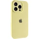 Чохол Silicone Case Full Camera Protective (AA) для Apple iPhone 16 Pro Max (6.9") Жовтий / Mellow Yellow - изображение 1