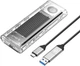 Зовнішня кишеня Orico USB4 M.2 NVMe, сумісний з Thunderbolt 4/3, TCM2 Silver - зображення 1