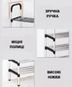 Полиця для взуття складна Shoe Rack 8 ярусів 150*26*58 см алюмінієві труби Чорно-сірий - зображення 5