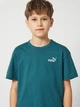 Подростковая футболка для мальчика Puma Essentials Small No.1 Logo 68492041 158-164 см Emerald Ice (4069161732010) - изображение 4
