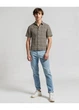 Рубашка H&M M Коричневый 0941102_беж.клетка - изображение 2