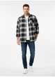 Рубашка H&M L Черно-белый 1083896 - изображение 2