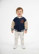 Толстовка H&M 68 Синій 31-0597_беж,рукави - зображення 1