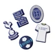 Przypinki do butów Crocs Tottenham 5Pck 10012076 5 szt Niebieskie (196265460700) - obraz 1