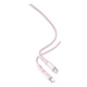 Кабель USB XO NB-Q226B 60W Silicone two-color Type-C to Type-C Рожевий - изображение 1