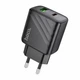 Сетевое зарядное устройство Hoco Premium 30W/3A PD Type-C + USB-A — быстрая зарядка для смартфона и планшета - изображение 3