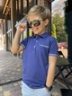 Футболка поло Blueland для мальчика 5-9 лет , 122, Джинс - изображение 2