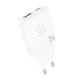 Мережевий зарядний пристрій WUW C217 «Slim» GaN PD25W+QC3.0 (USB+Type-C) white - изображение 1
