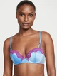 Комплект білизни VICTORIA'S SECRET Tease Push-Up Bra Set Bikini Blue (Бюстгальтер +трусики)Блакитний з рожевим 34D-L - изображение 6