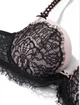 Бюстгальтер Victoria's Secret Dream Angels Lightly Lined Без Push-up Чорний з рожевим 34C - изображение 4