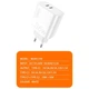 Мережевий зарядний пристрій WUW C194 PD36W (2*Type-C) white - зображення 6