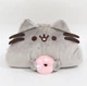 Пенал косметичка котик Pusheen Cat з пончиком, М'який пенал Пушин - изображение 1
