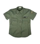 Женская рубашка Rothco Vintage Army BDU милитари US ARMY, короткий рукав, оливковое масло (OD Green), 55/45 твил L - изображение 2