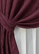 Комплект готовых штор VR-Textil Жаккард Мрамор Al1 № 1302ш Бордовый 100х270 см 2 шт (31-730) - изображение 5