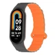Ремінець для Xiaomi Mi Band 8/9/10 Silicone Link Grey/Orange - изображение 1