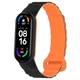 Ремінець для Xiaomi Mi Band 3/4/5/6/7 Silicone Link Black/Orange - изображение 1