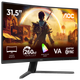 Монiтор TFT AOC 31.5” C32G42ZE VA FHD Curved 240Hz (260 OC) 300nit HDMI DP Black - изображение 2