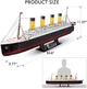 3D пазл Titanic с LED подсветкой CubicFun 88 см, 266 деталей - изображение 3