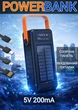 Повербанк зі швидкою зарядкою та вбудованими кабелями micro usb type c lightning павербанк для роутера телефону - зображення 1