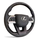 Руль для Lexus LX470, GX470. Стиль LC300. Рояльный лак. Подушка из кожи - логотип и кнопки хром. В сборе. - изображение 2
