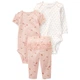 Комплект Carter's 3в1 лосини та 2 боді для дівчинки 55-61 см (1P597210_3M) - изображение 1