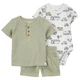 Комплект Carter's 3в1 боді, футболка, шорти для хлопчика 61-69 см (1S452510_6M) - зображення 1