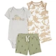 Комплект Carter's 3в1 боді пісочник шорти для хлопчика 55-61 см (1Q470310_3M) - зображення 1