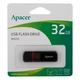 Флешка ЮСБ Apacer AH333 32gb USB Flash Drive 2.0 память 32 Гб Black - изображение 2