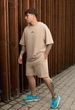 Літній комплект футболка + шорти Staff no beige oversize XXL - зображення 4