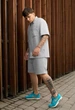 Літній комплект сорочка+шорти Staff en light gray XS - зображення 4