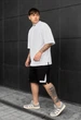 Літній комплект футболка Staff di black & white oversize M - зображення 5