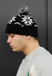 Шапка Staff black & white pattern pompon One Size - изображение 2